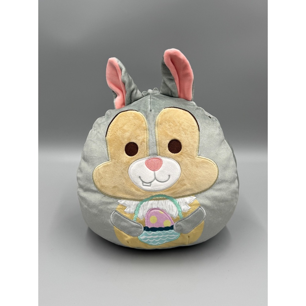 Disney Thumper Bambi Easter Bunny Plush Gray Squishy Toy 10 Inch